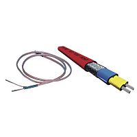 Thermoplastic-insulated heating cable for pipe trace heatingself-regulating