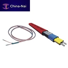 Thermoplastic-insulated heating cable for pipe trace heatingself-regulating