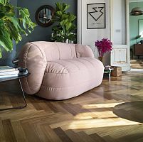 Contemporary sofa REEFfabricgrayblue