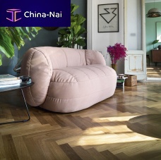 Contemporary sofa REEFfabricgrayblue