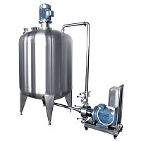 Powder mixing system liquid