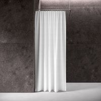 White shower curtain DV-LOLA200-070graycustomizable colorbeige