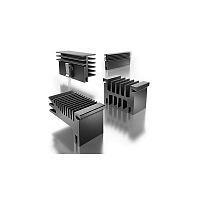 Aluminum heat sink SK 669...extruded