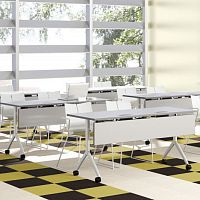Contemporary table TYmetalmetal baserectangular
