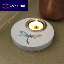 Mother-of-pearl candle holder