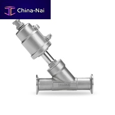 Piston valve AG5606-Cpneumatically-operatedstainless steelangle seat