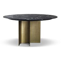 Contemporary table MIRAGEmetalwoodenmarble