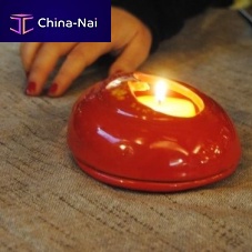 Glazed ceramic candle holder FIAMMETTA commercial
