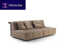 Modular sofa FUR NATUREcontemporaryfabricleather