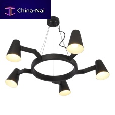 Contemporary chandelier BIARRITZ/H5/B iron5 lightcommercial