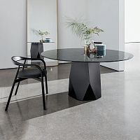 Contemporary table DEODwoodenglassceramic