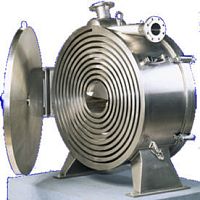 Spiral heat exchanger liquid/liquidtitaniumsteel