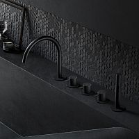 Double-handle bathtub mixer tap CB072deck mountedbrassbathroom