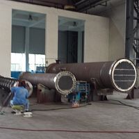 Shell and tube heat exchanger liquid/liquidsteel