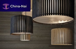 Pendant lamp WOODoakcontemporarycorded