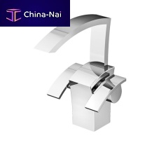 Double-handle bidet mixer tap WABI: 19350countertopchromed metalbathroom