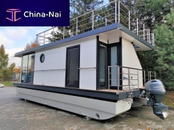 Catamaran houseboat 10Minboardoutboard12-person max.