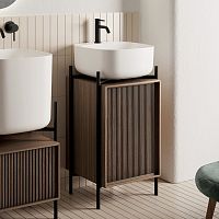 Free-standing washbasin cabinet LAILAwoodenmetalcontemporary