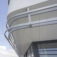 Aluminum solar shading for facadevertical