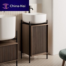Free-standing washbasin cabinet LAILAwoodenmetalcontemporary