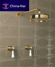 Wall-mounted shower set TARQUINIAtraditionalwith fixed shower head