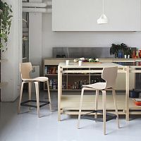 Contemporary stool GRCIAwoodenplywoodpolyurethane