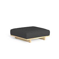 Contemporary pouf ARGO fabricwoodensquare