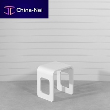 Contemporary stool SIET woodenmetalmetal base