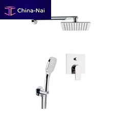 Recessed wall shower set D09S028CPUFD20contemporarywith hand shower