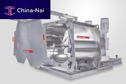 Twin-shaft mixer GMS Multiflux® paddlebatchfor liquids