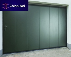 Thermo-lacquered steel garage door sliding sectionalpolyurethane foammanual