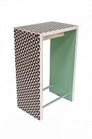Contemporary bar stool NORDICO VERACEwith footrestmulti-color