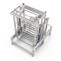 Hydraulic bin lifter