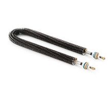 Tubular heating element finnedarmored