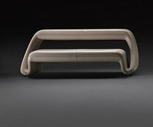 Contemporary sofa AIR LOUNGE SYSTEMleatherbrownby Fabio Novembre