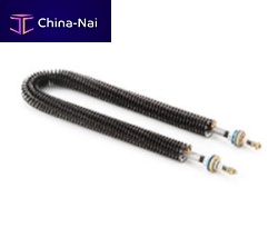 Tubular heating element finnedarmored