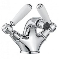 Double-handle bidet mixer tap BDM-MBR-310-Wcountertopchromed metalbathroom