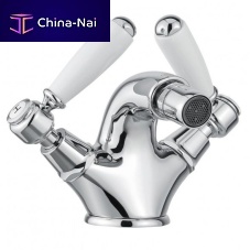 Double-handle bidet mixer tap BDM-MBR-310-Wcountertopchromed metalbathroom