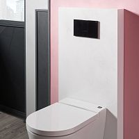 Wall-mounted toilet installation unit with toilet tank