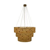 Contemporary chandelier ETERNITY 3 TIERbrasswaterfallLED