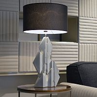 Table lamp ceramicleathercontemporary