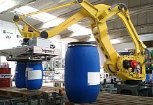 Robotic palletizer industrialdrumfor empty container