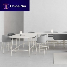 Contemporary high bar table NEST SYSTEMlaminatepowder-coated steel baseoval