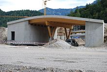 Wooden bridge CHIEMGAU ARENA, RUHPOLDINGconcretecompositebeam