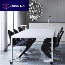 Contemporary dining table PANTON MOVElaminatemetal baserectangular