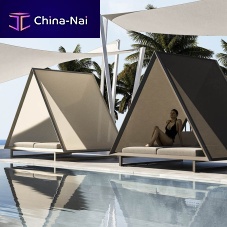 Canopy outdoor bed VINEYARDdoublecontemporaryreclining