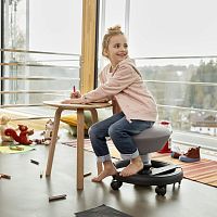 Contemporary stool SWOPPSTERpolyestercentral baseupholstered