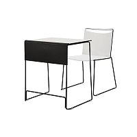 Contemporary table SPLASHmetalplasticplastic base