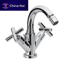Double-handle bidet mixer tap J6200 countertopchrome-plated brassbathroom