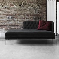 Contemporary daybed LIPPfabricleatherwooden